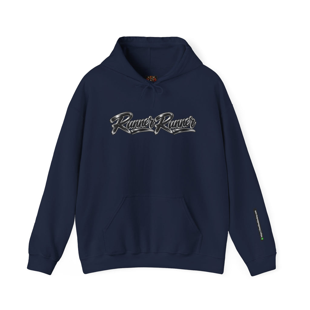Poker-Inspired Streetwear Lace-up Graphic Hoodie