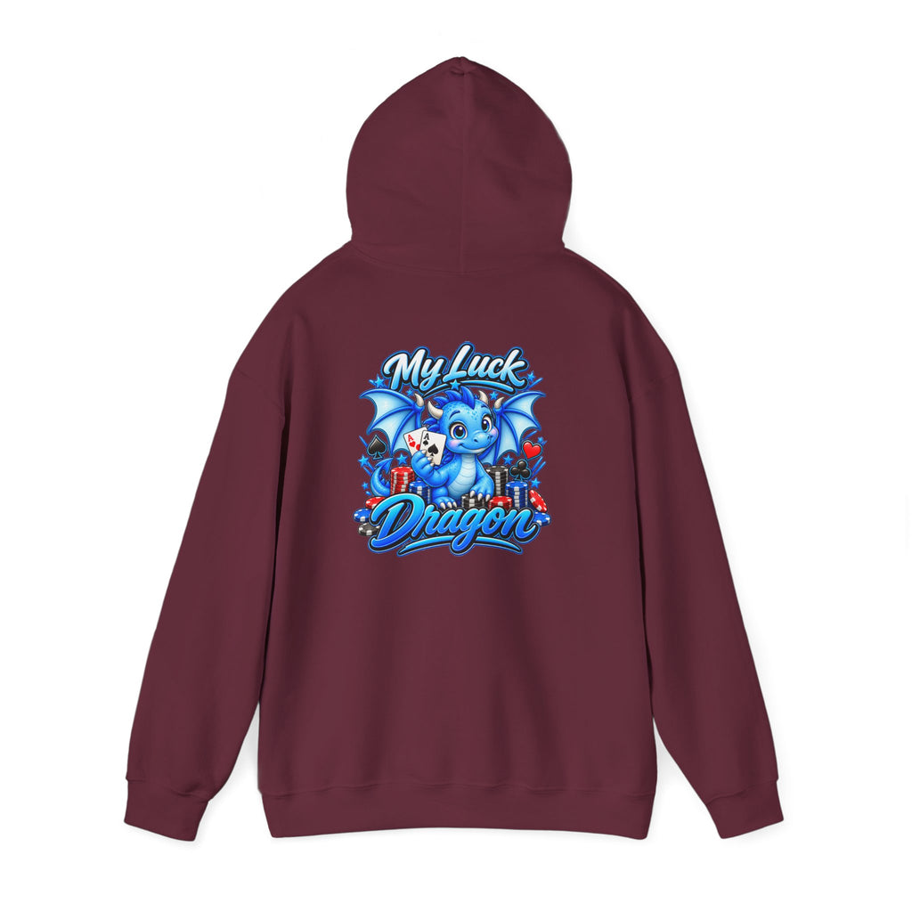 My Luck Dragon Poker Hooded Sweatshirt