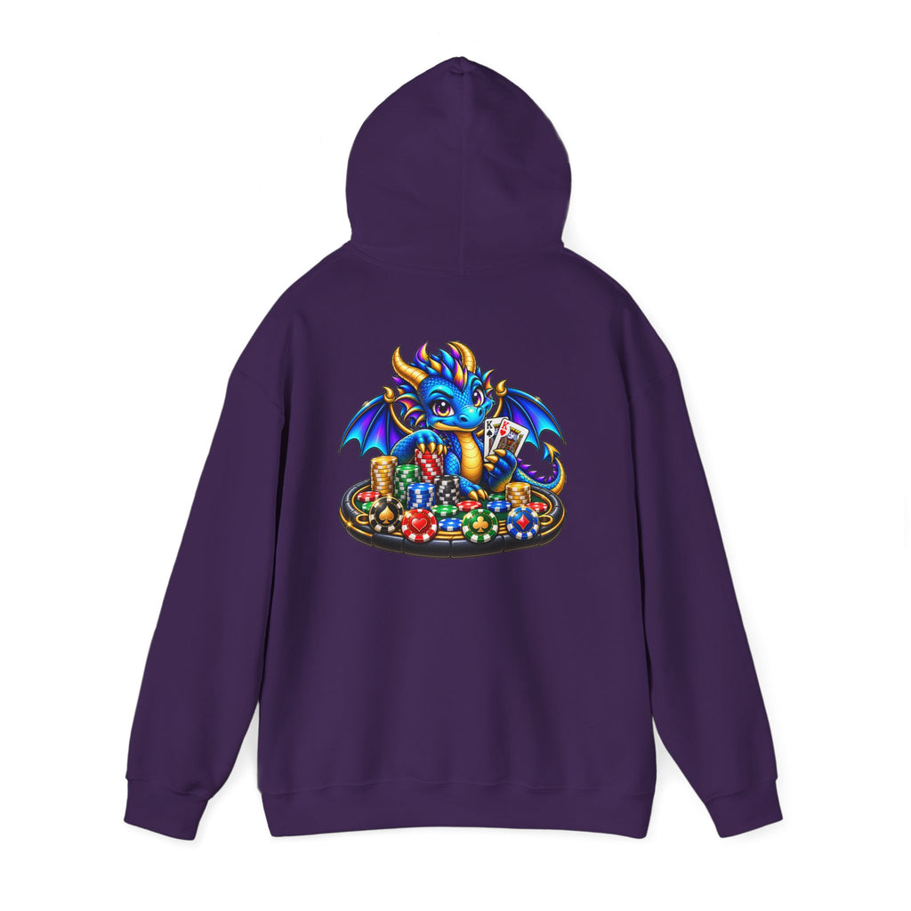 My Lucky Dragon Hoodie — Cute Blue Dragon Poker Graphic