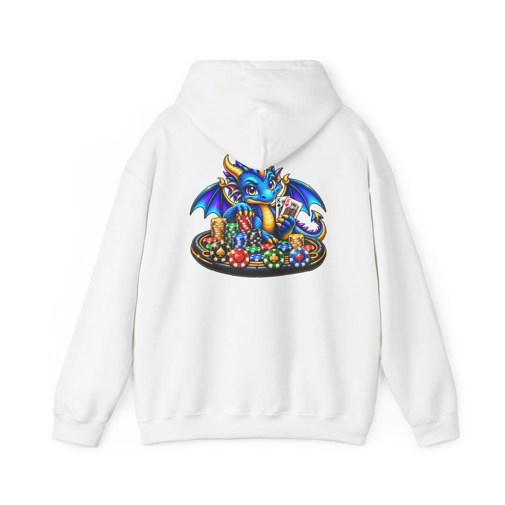 My Lucky Dragon Hoodie — Cute Blue Dragon Poker Graphic