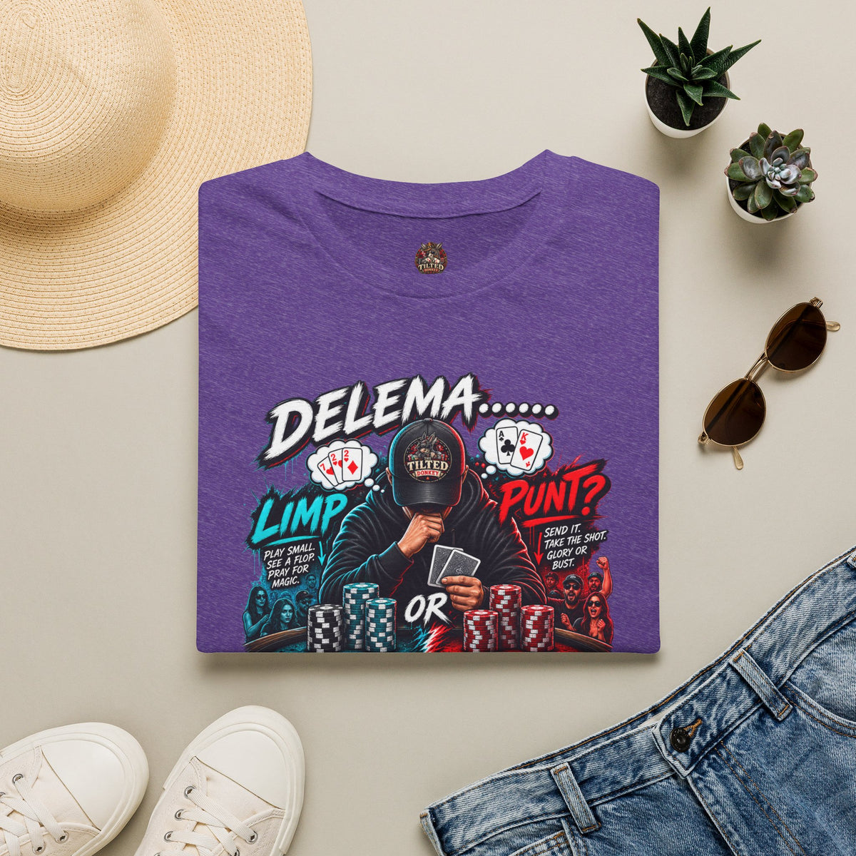Poker Dilemma Graphic T-shirt