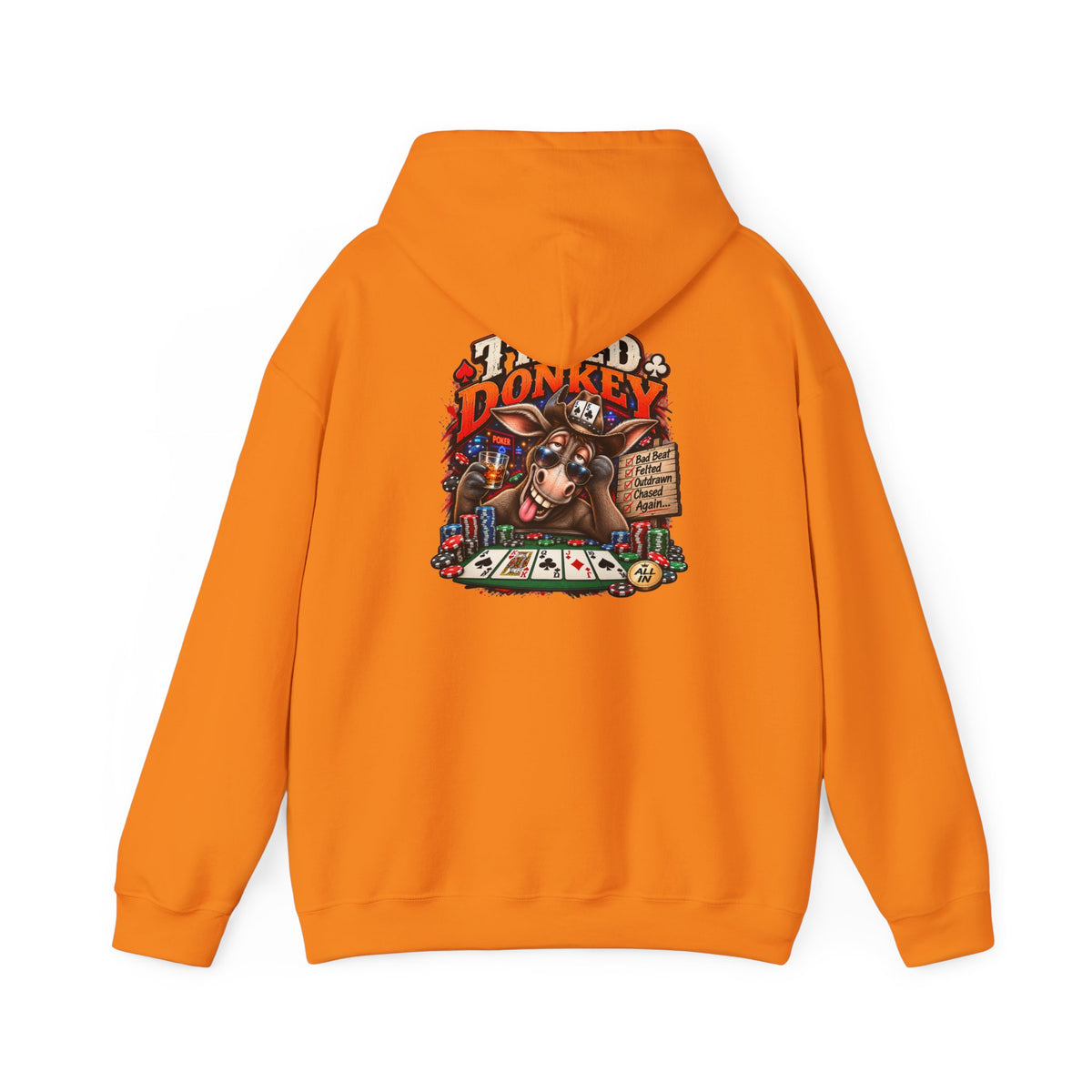 The Tilted Donkey Hoodie – Vintage Poker Donkey Graphic Pullover