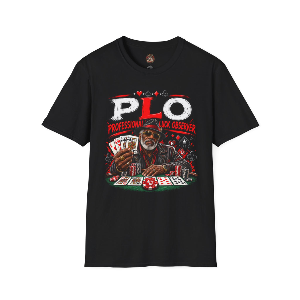 PLO Poker Dealer Graphic T-Shirt