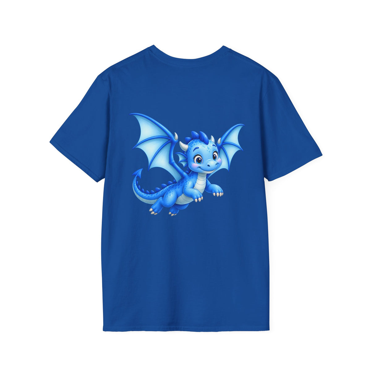Blue Baby Dragon T-Shirt — Cute Cartoon Dragon Tee for Kids & Dragon Lovers