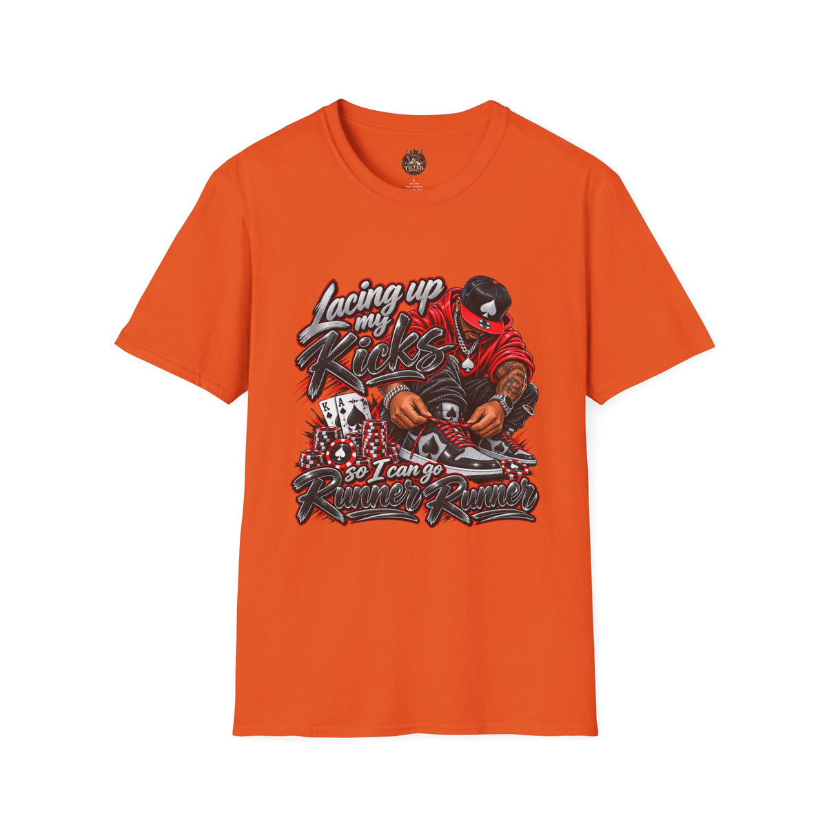 Streetwear T-Shirt — "Lacing Up My Kicks" Graphic Tee