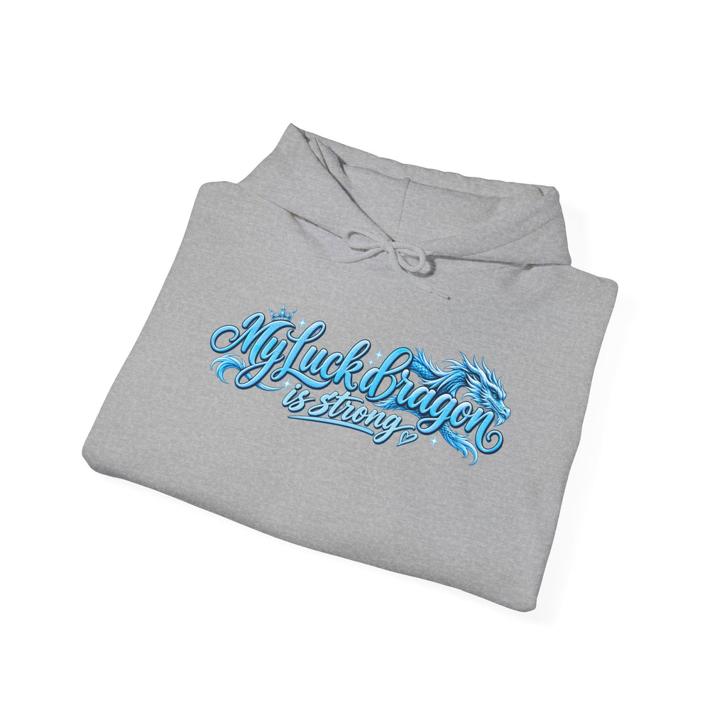 Dragon Poker Graphic Hoodie — “My luck dragon is strong”