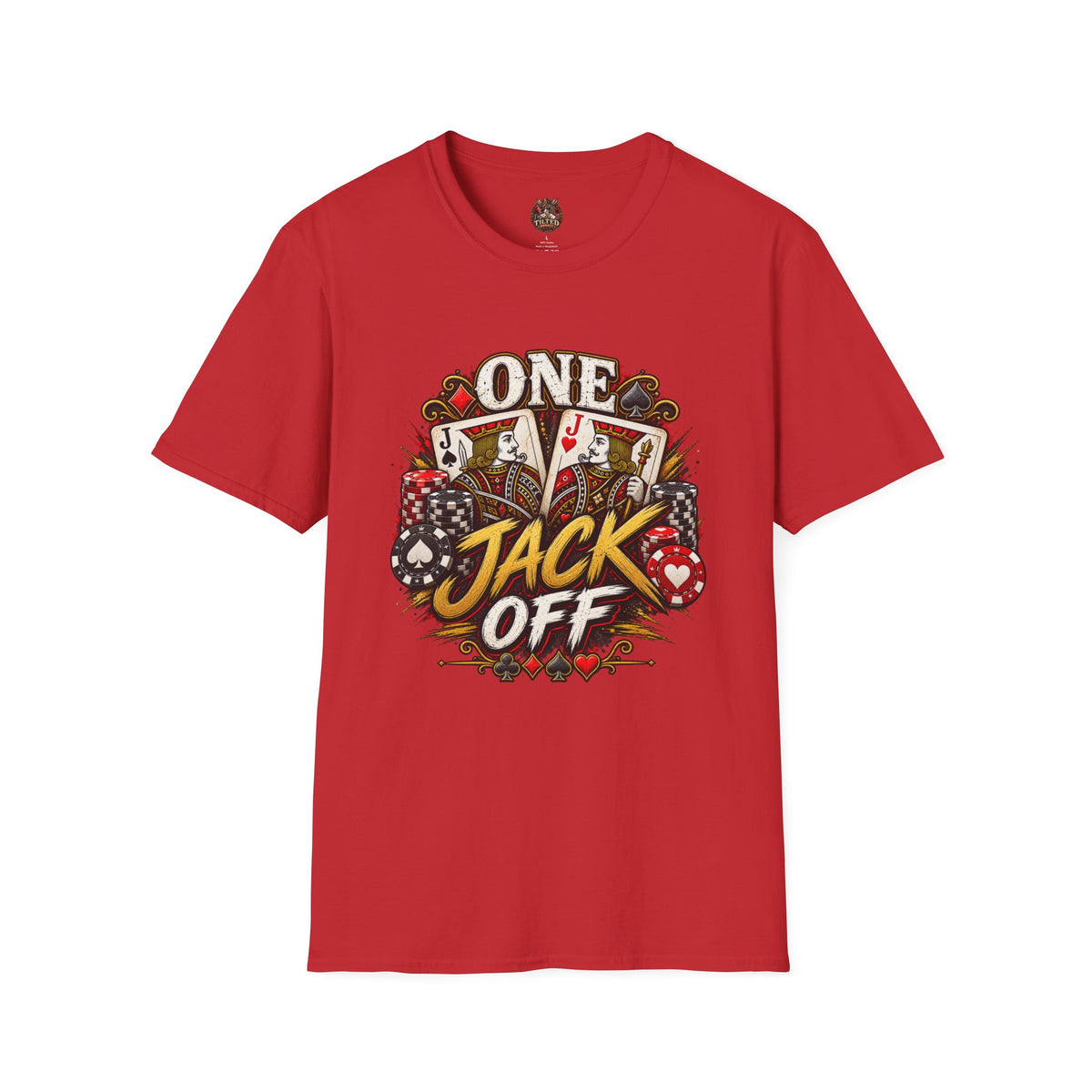 One Jack Off T-Shirt — Poker Graphic Tee