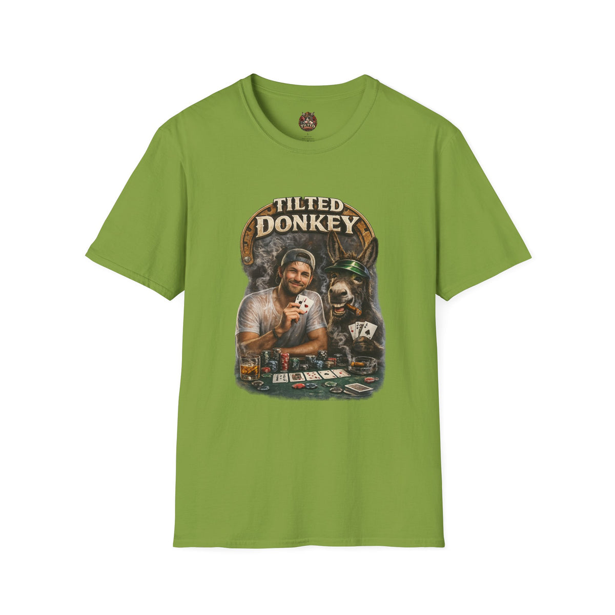 Tilted Donkey Poker T-Shirt —Donkey and Dude