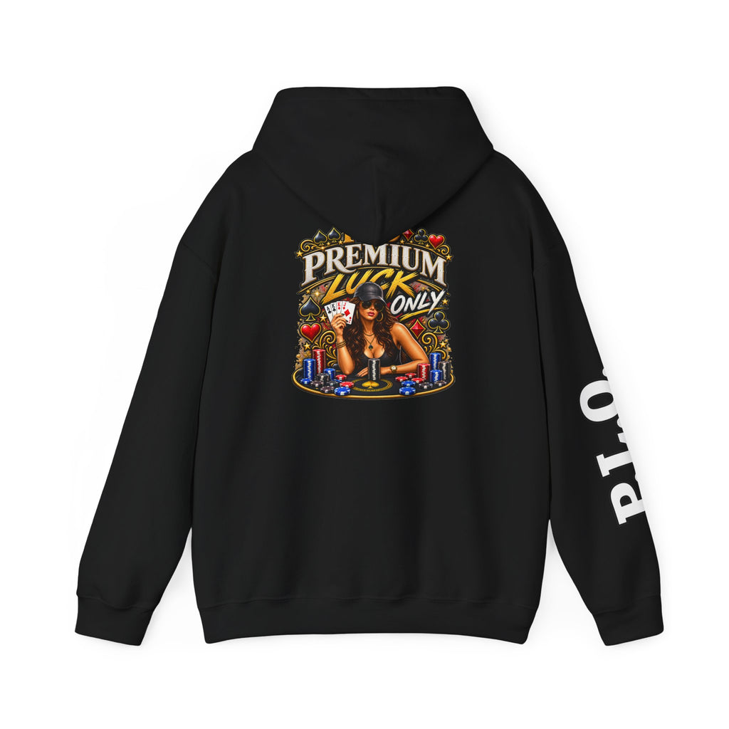 "Premium Luck Only" Women's Pinup Graphic Hoodie