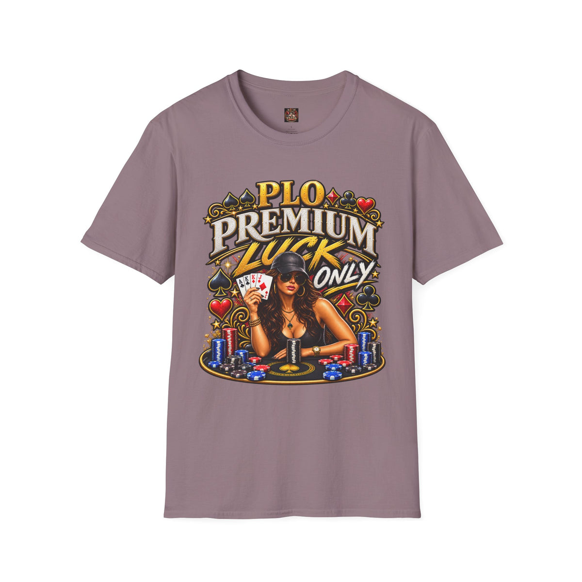 PLO Premium Luck T-Shirt — Poker Graphic Tee
