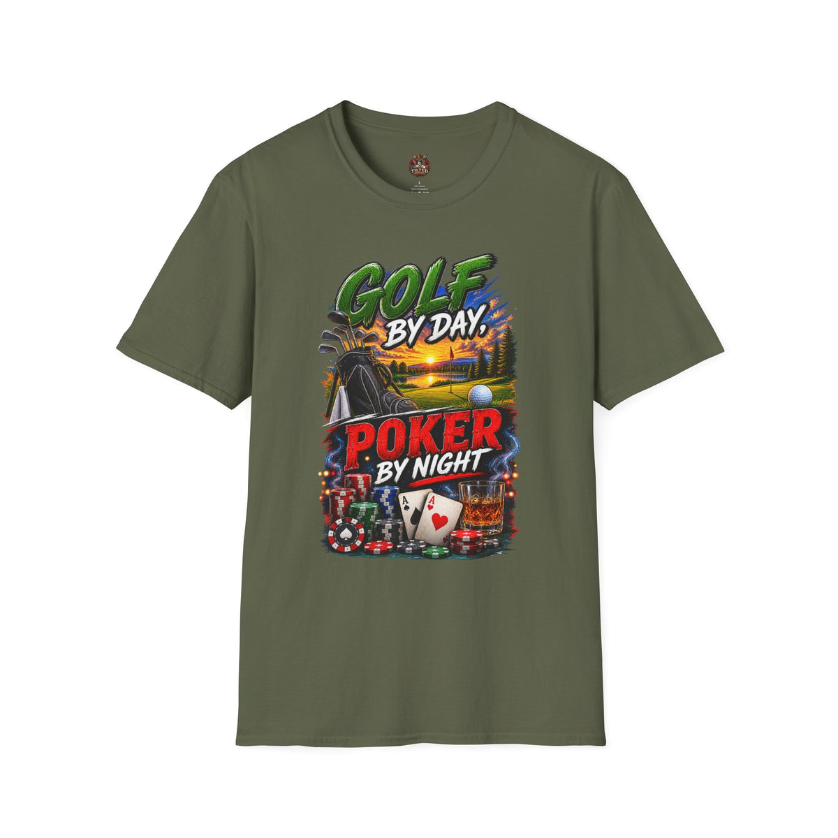Golf By Day, Poker By Night T-Shirt