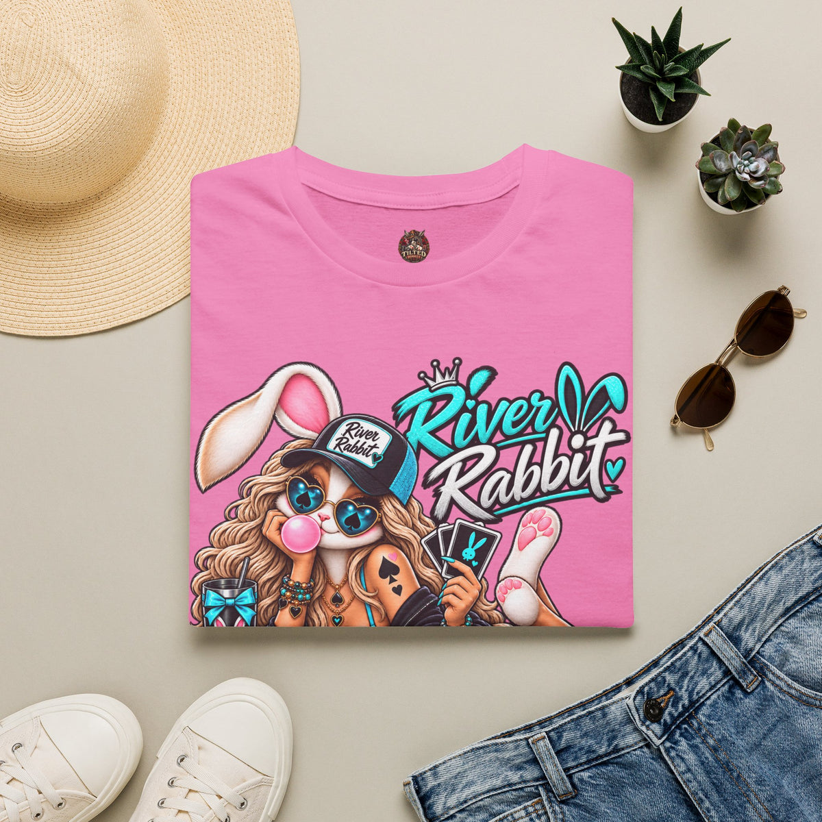 River Rabbit Poker T-Shirt