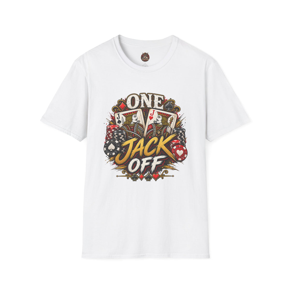One Jack Off T-Shirt — Poker Graphic Tee