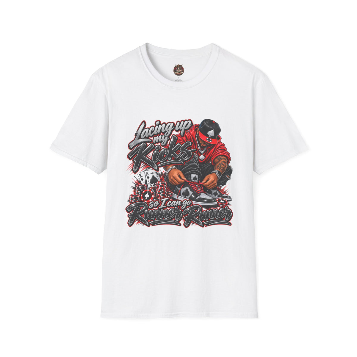 Streetwear T-Shirt — "Lacing Up My Kicks" Graphic Tee