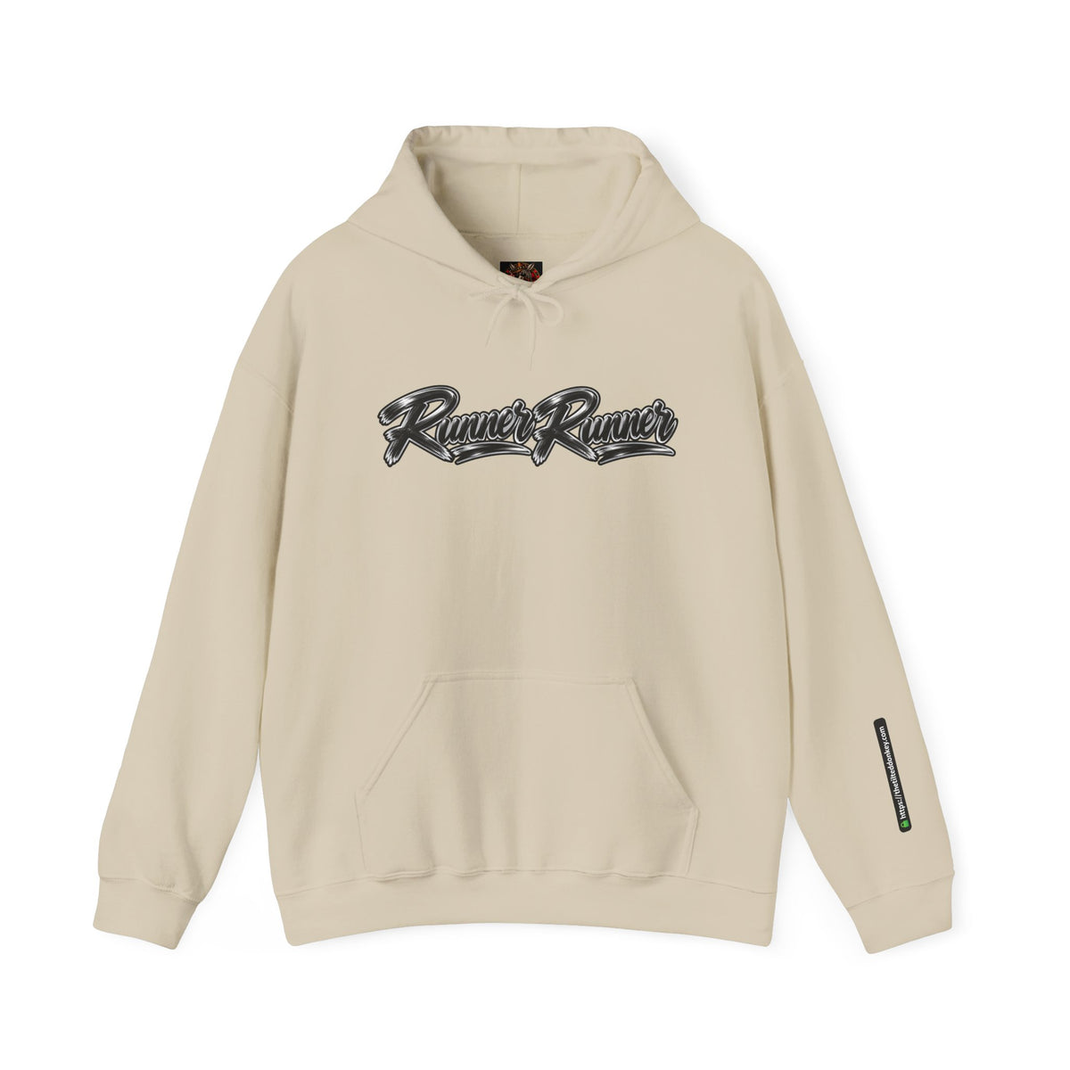 Poker-Inspired Streetwear Lace-up Graphic Hoodie