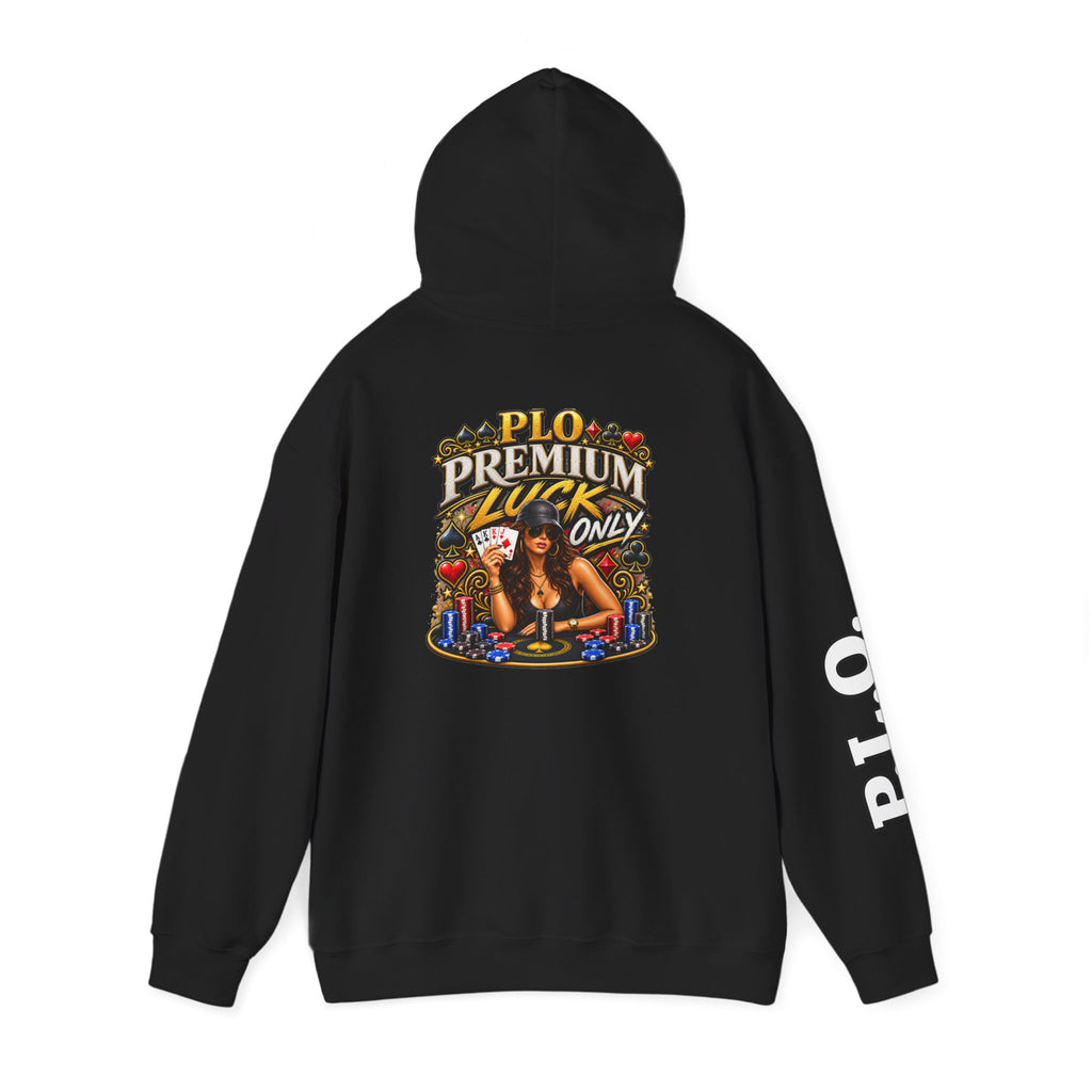 "Premium Luck Only" Women's Pinup Graphic Hoodie