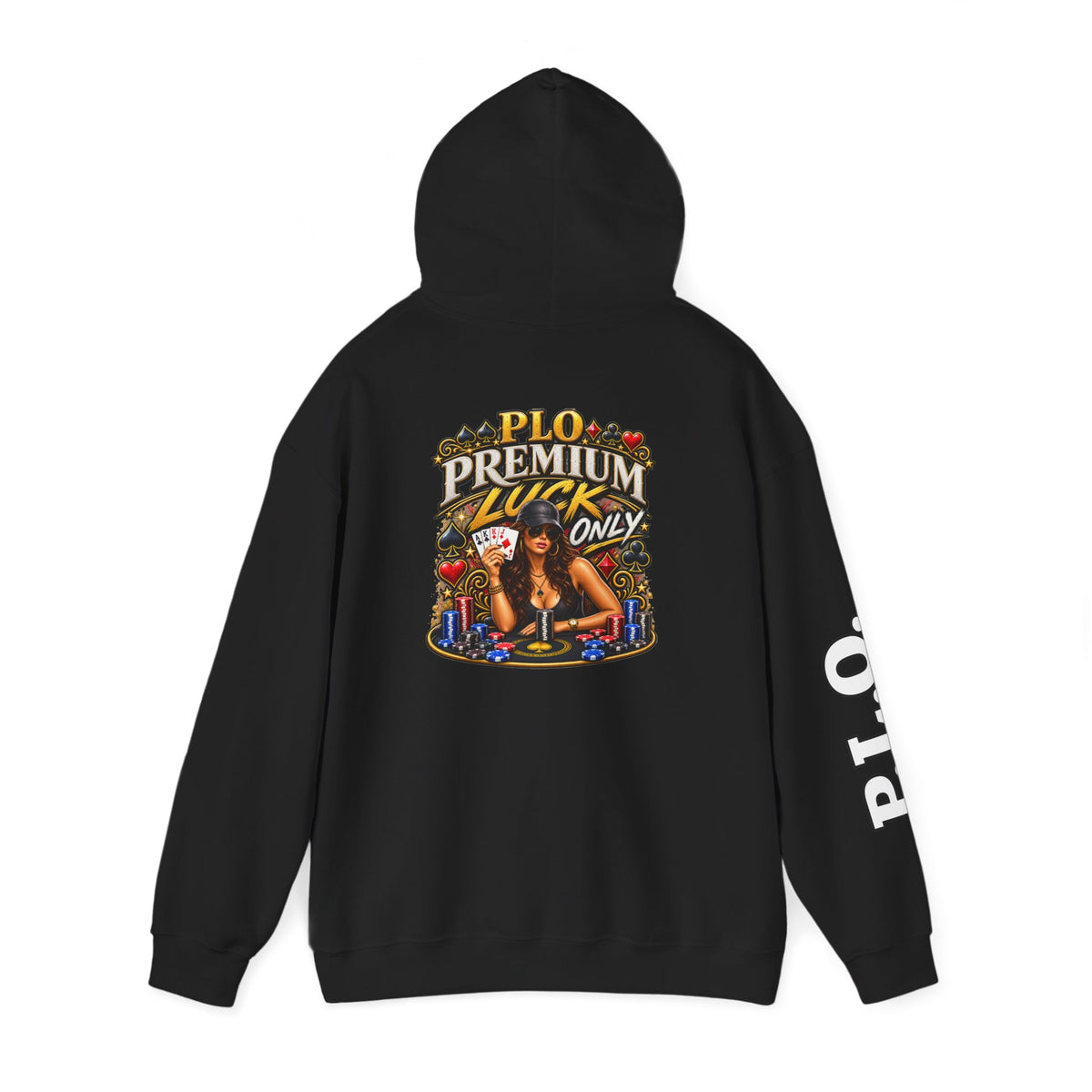 "Premium Luck Only" Women's Pinup Graphic Hoodie