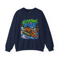 Crewneck Sweatshirt — "Floating to the River" Graphic Relaxed River Tubing Tee