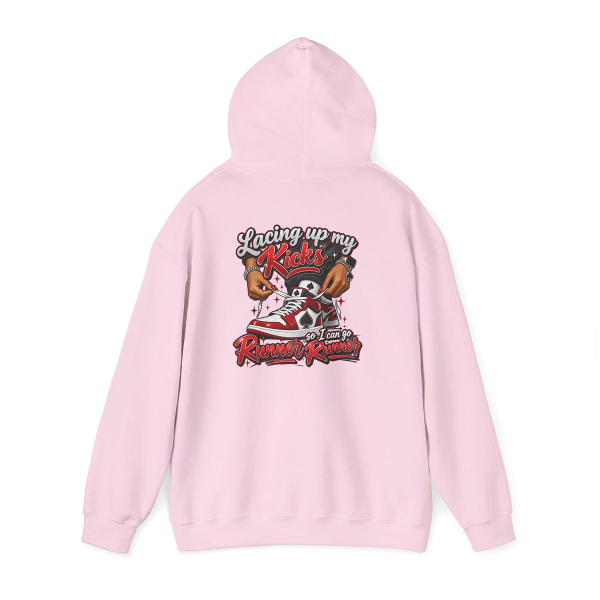 Runner Runner Racing Hoodie - "Lady Kicks" Sneaker & Skull Streetwear Hoodie