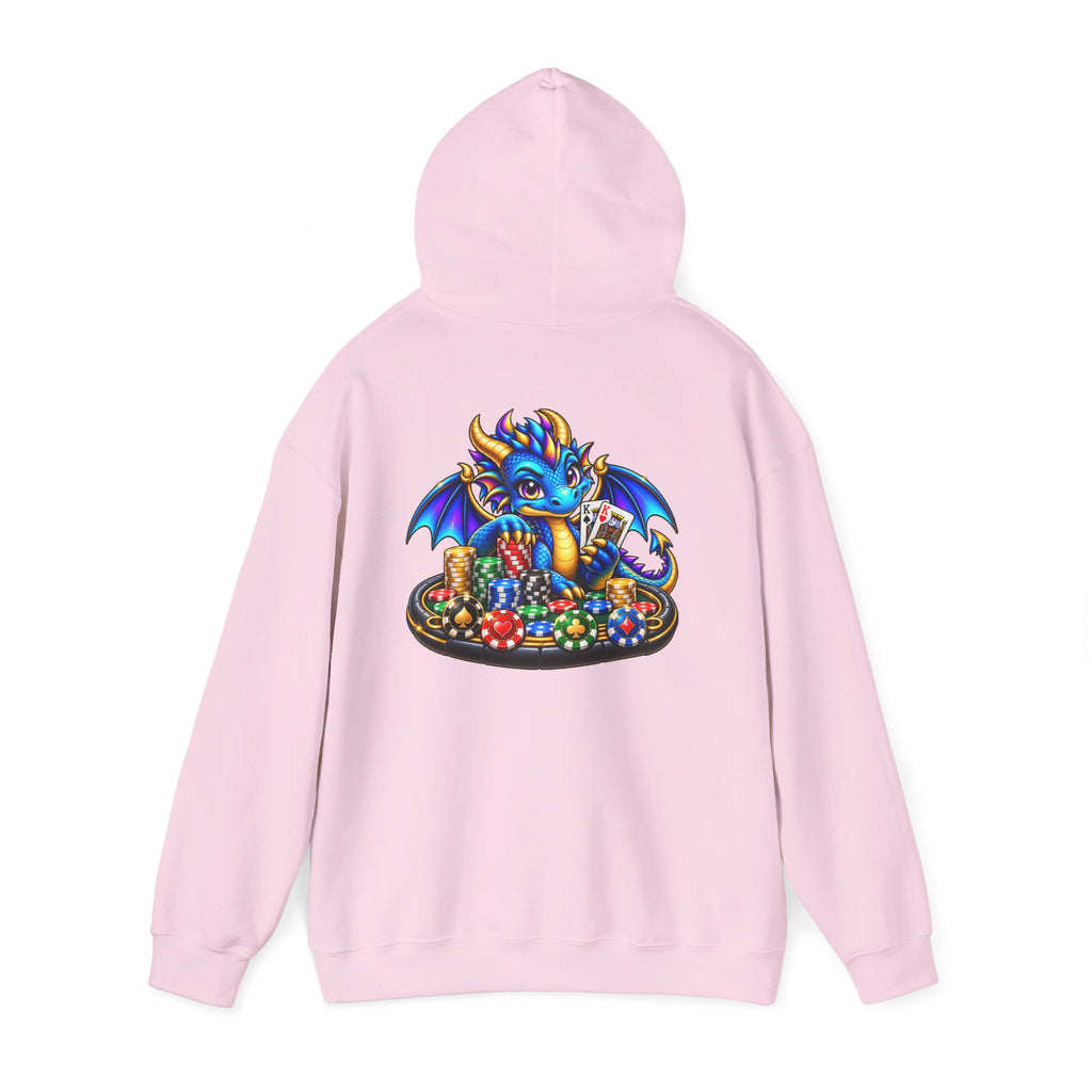 My Lucky Dragon Hoodie — Cute Blue Dragon Poker Graphic