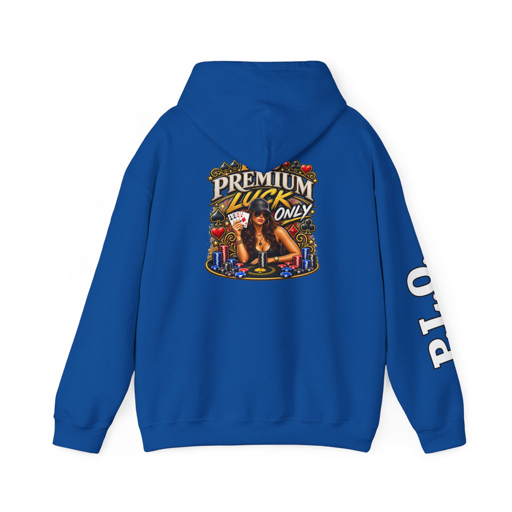 "Premium Luck Only" Women's Pinup Graphic Hoodie