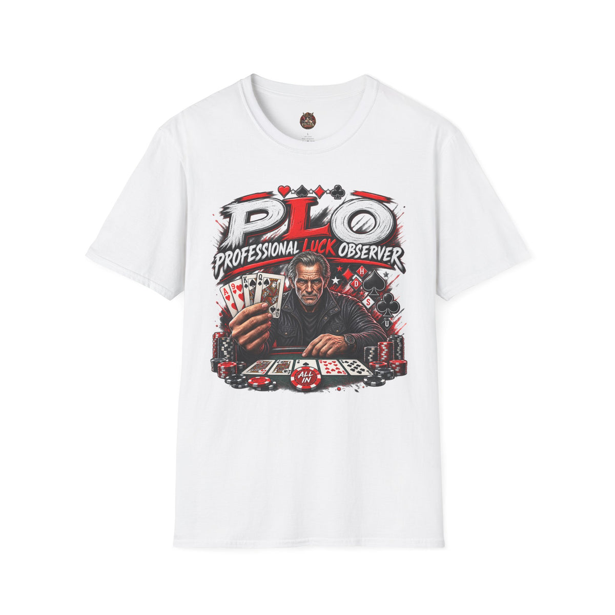 PLO "Professional Luck Observer" Poker T-Shirt