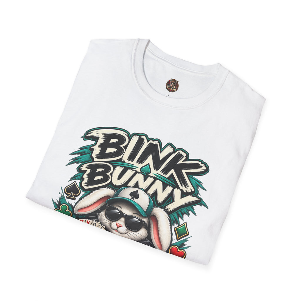 Bink Bunny Poker T-Shirt — Cool Gamer Graphic Tee