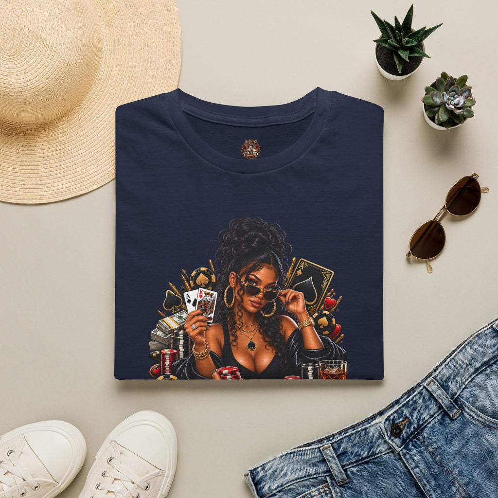 Poker Queen— "I Check Raise Be Careful" Graphic Tee