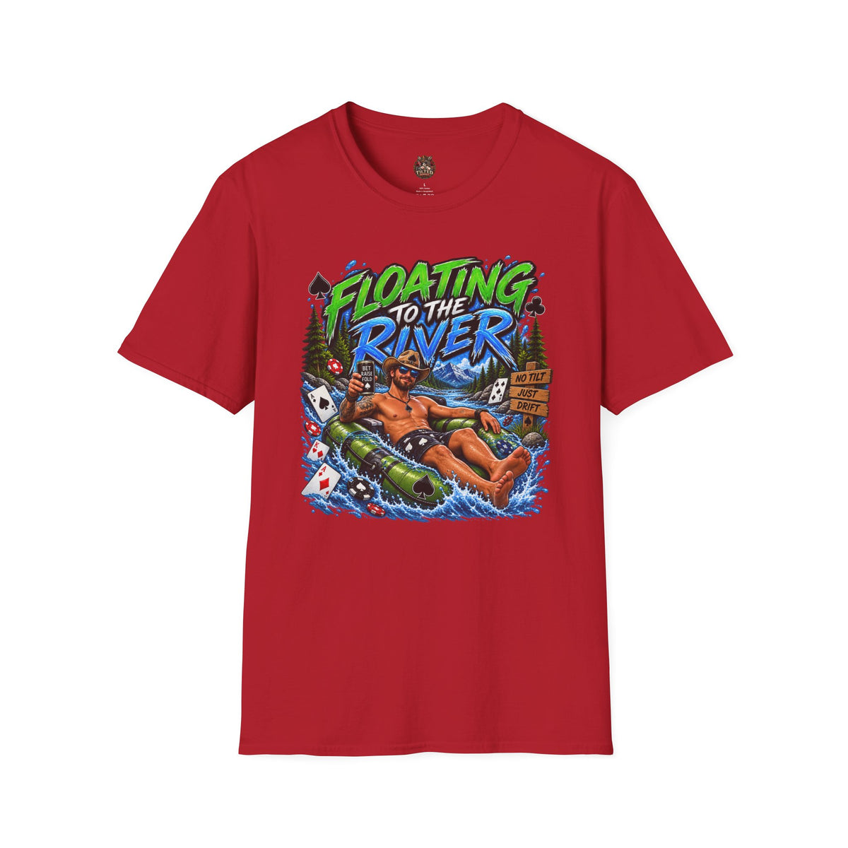 "Floating to the River" Poker Graphic Tee