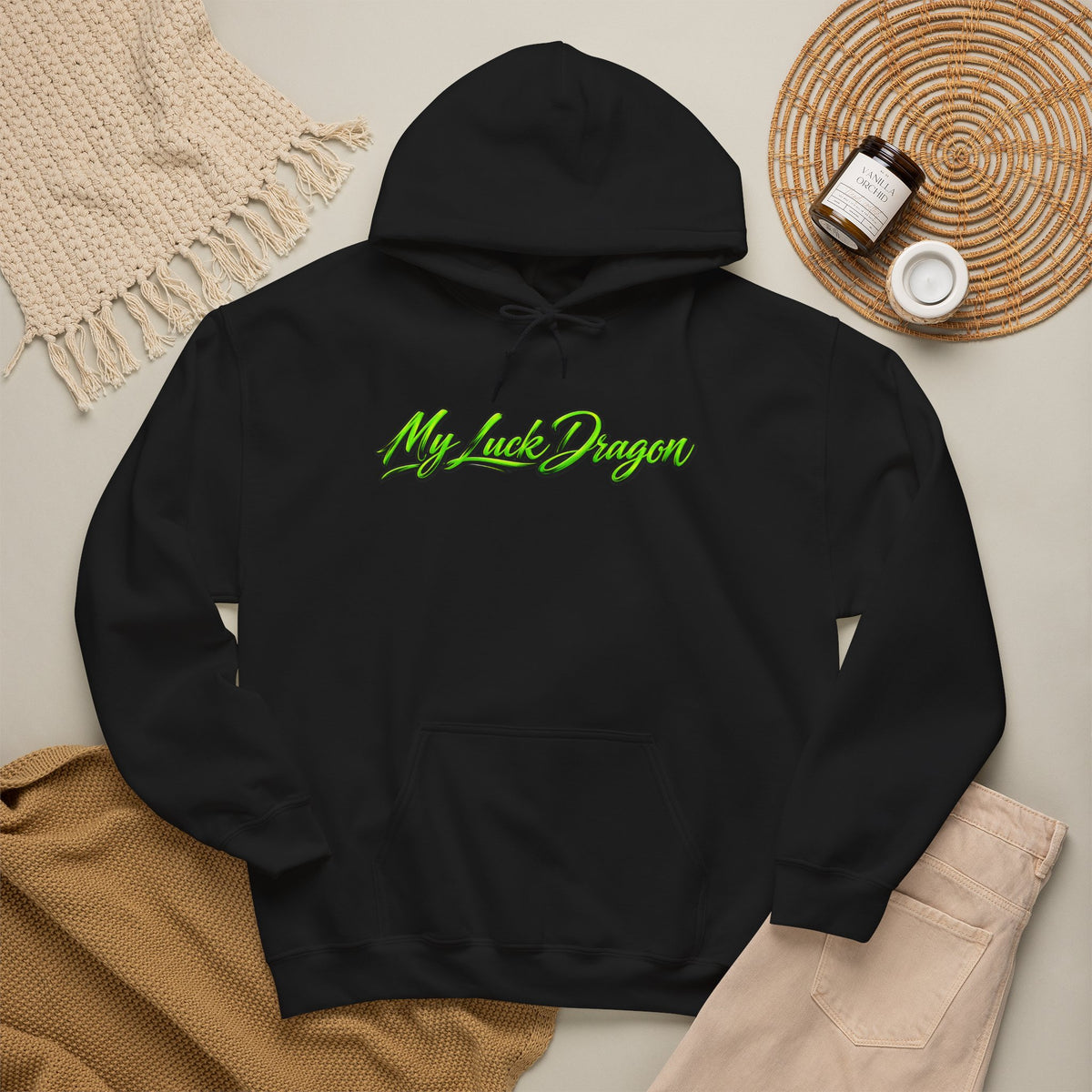 “Acey Duecy” Graphic Green Dragon Poker Pullover