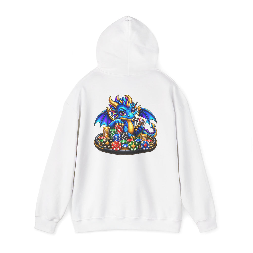 My Lucky Dragon Hoodie — Cute Blue Dragon Poker Graphic