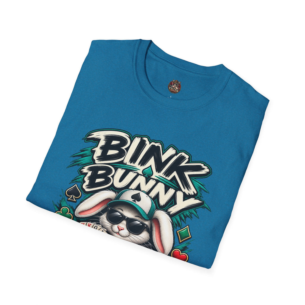 Bink Bunny Poker T-Shirt — Cool Gamer Graphic Tee