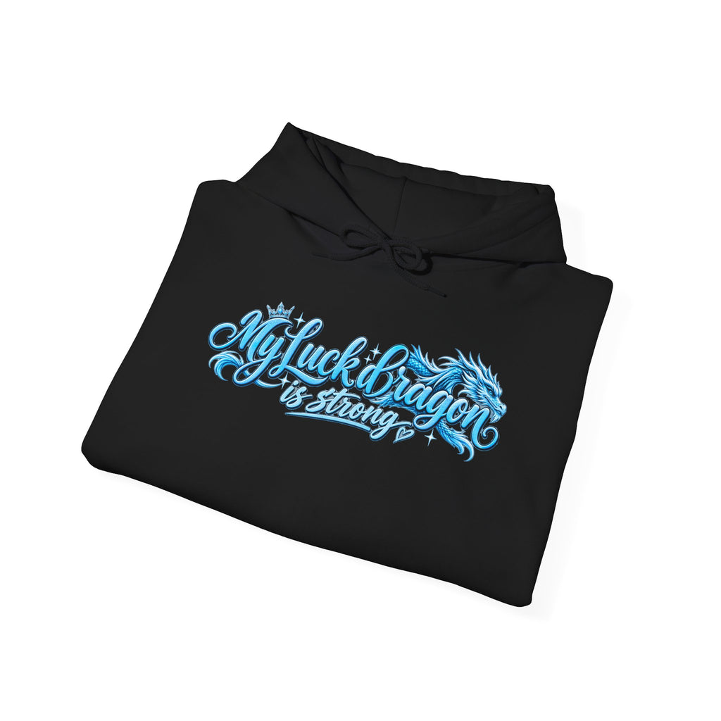 Dragon Poker Graphic Hoodie — “My luck dragon is strong”