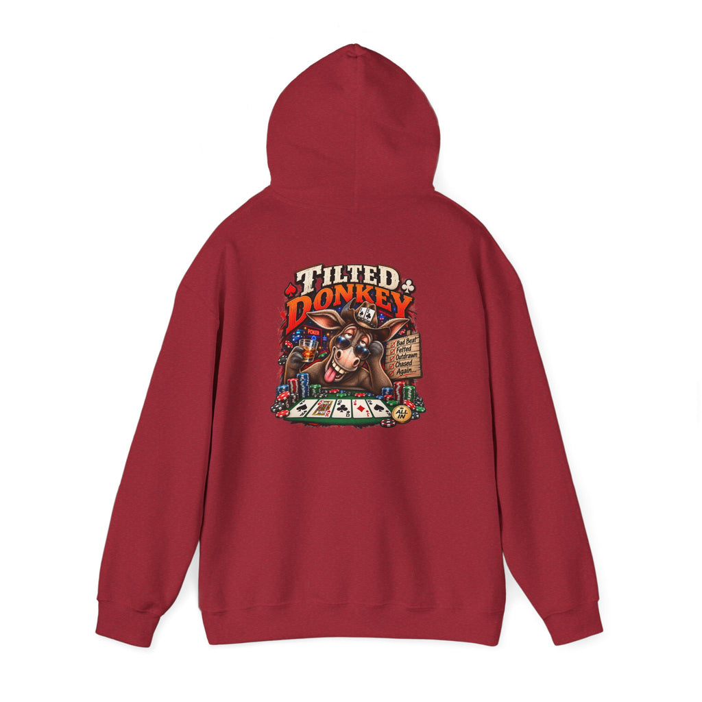 The Tilted Donkey Hoodie – Vintage Poker Donkey Graphic Pullover