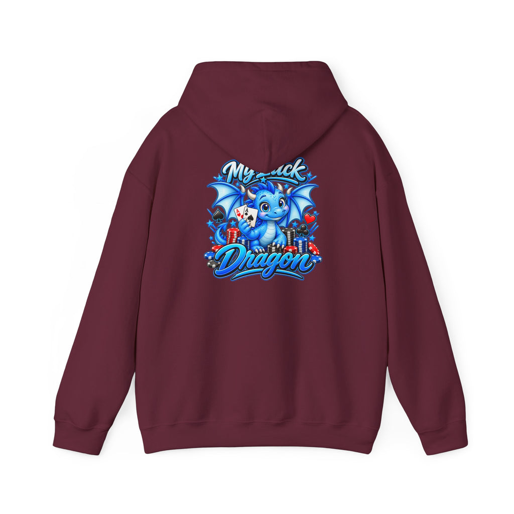 My Luck Dragon Poker Hooded Sweatshirt