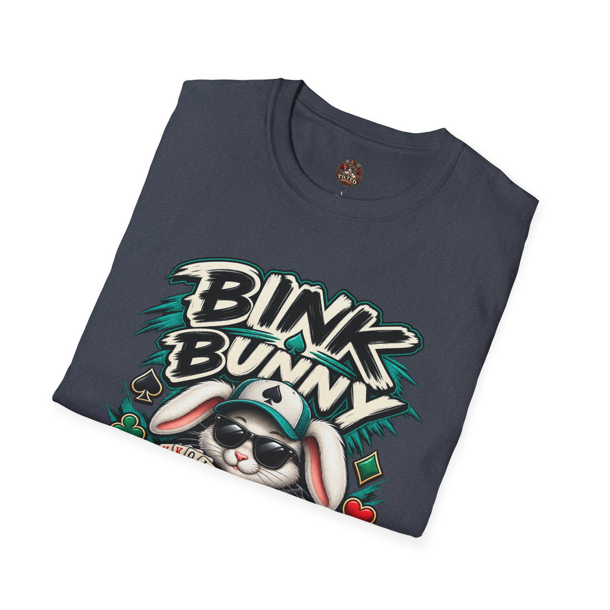 Bink Bunny Poker T-Shirt — Cool Gamer Graphic Tee