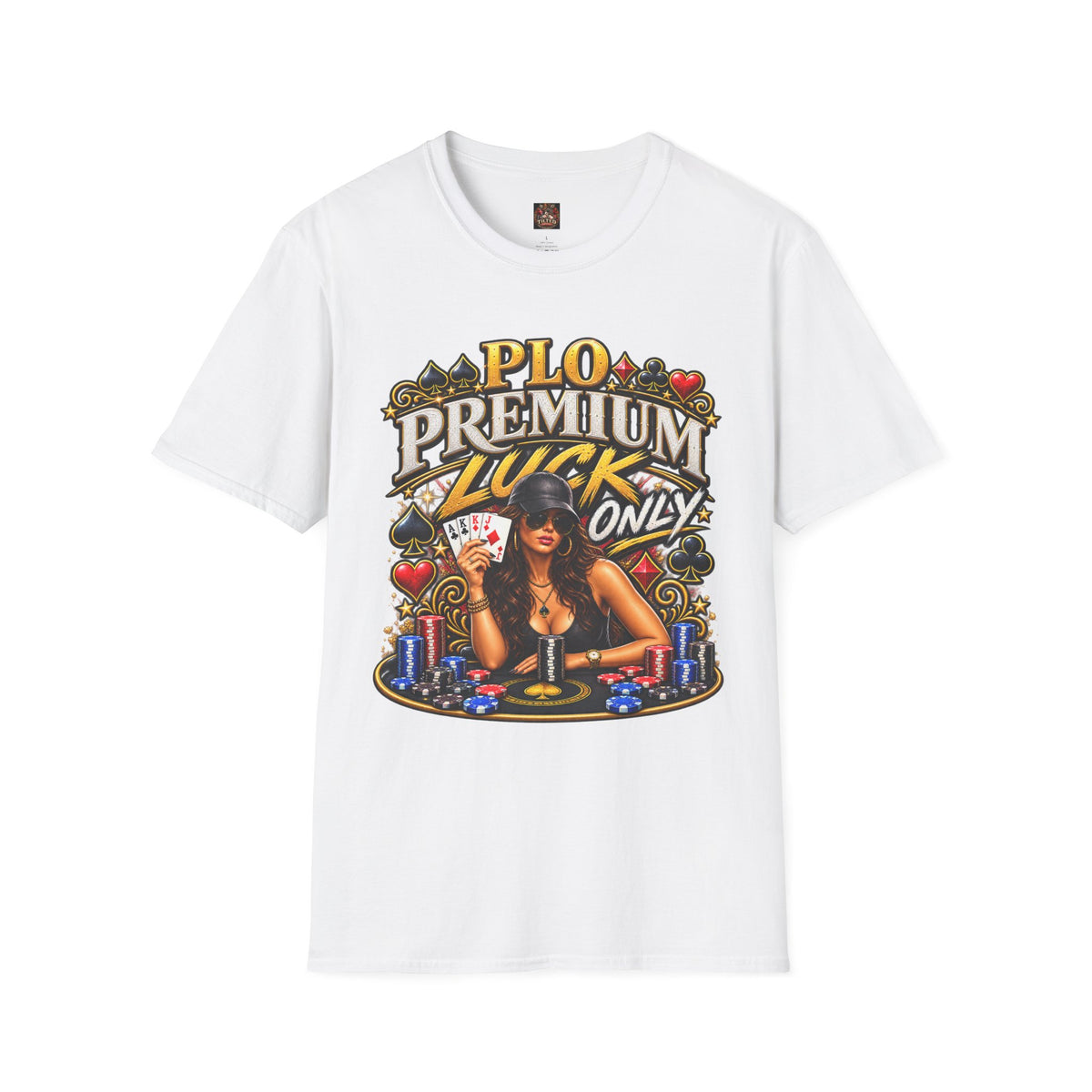 PLO Premium Luck T-Shirt — Poker Graphic Tee