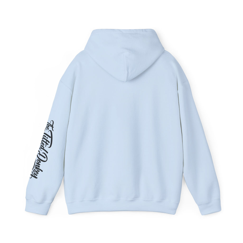 Vintage Tilted Donkey Poker Graphic Hooded Sweatshirt