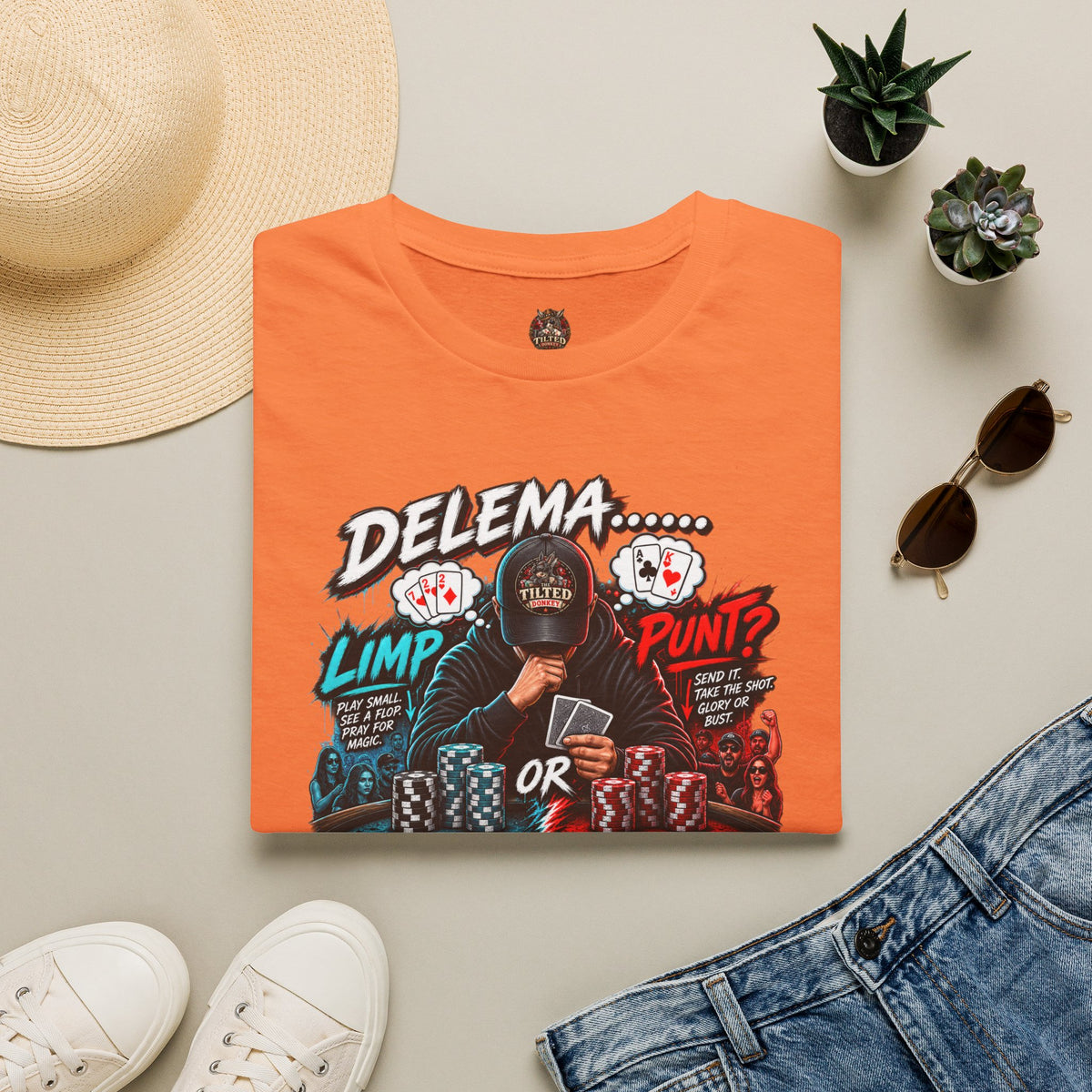 Poker Dilemma Graphic T-shirt