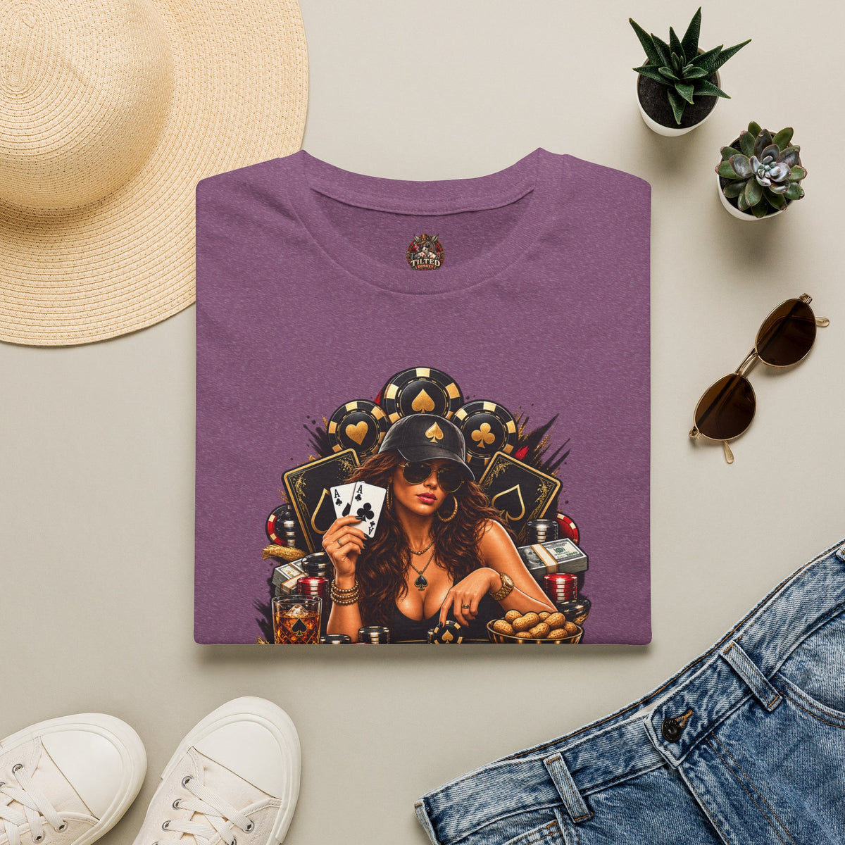 Poker Babe Tee – "I Got The Nuts"
