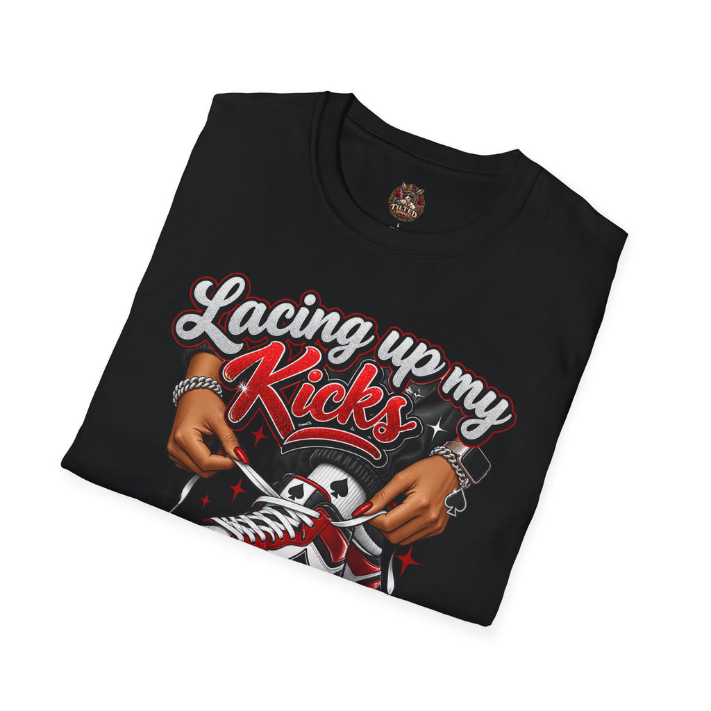 Sneakerhead T-Shirt — "Lacing Up My Kicks" Graphic Tee