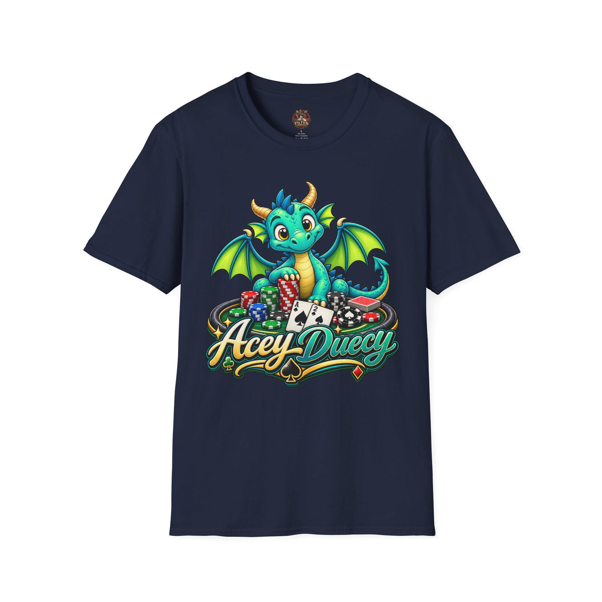 Acey Duecy Dragon T-Shirt – Cute Card Graphic Tee