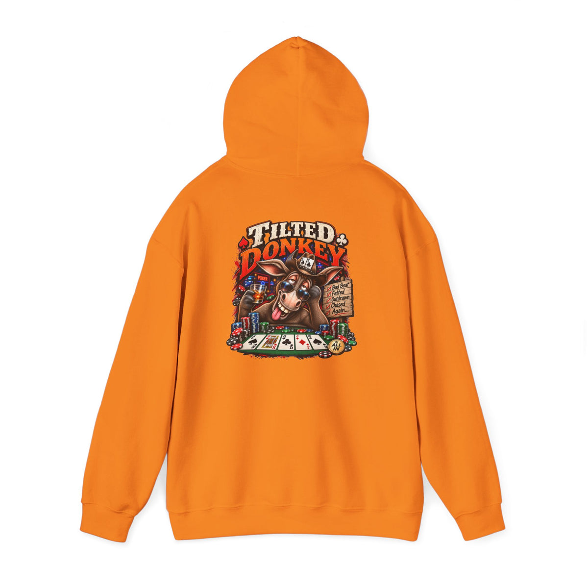 The Tilted Donkey Hoodie – Vintage Poker Donkey Graphic Pullover
