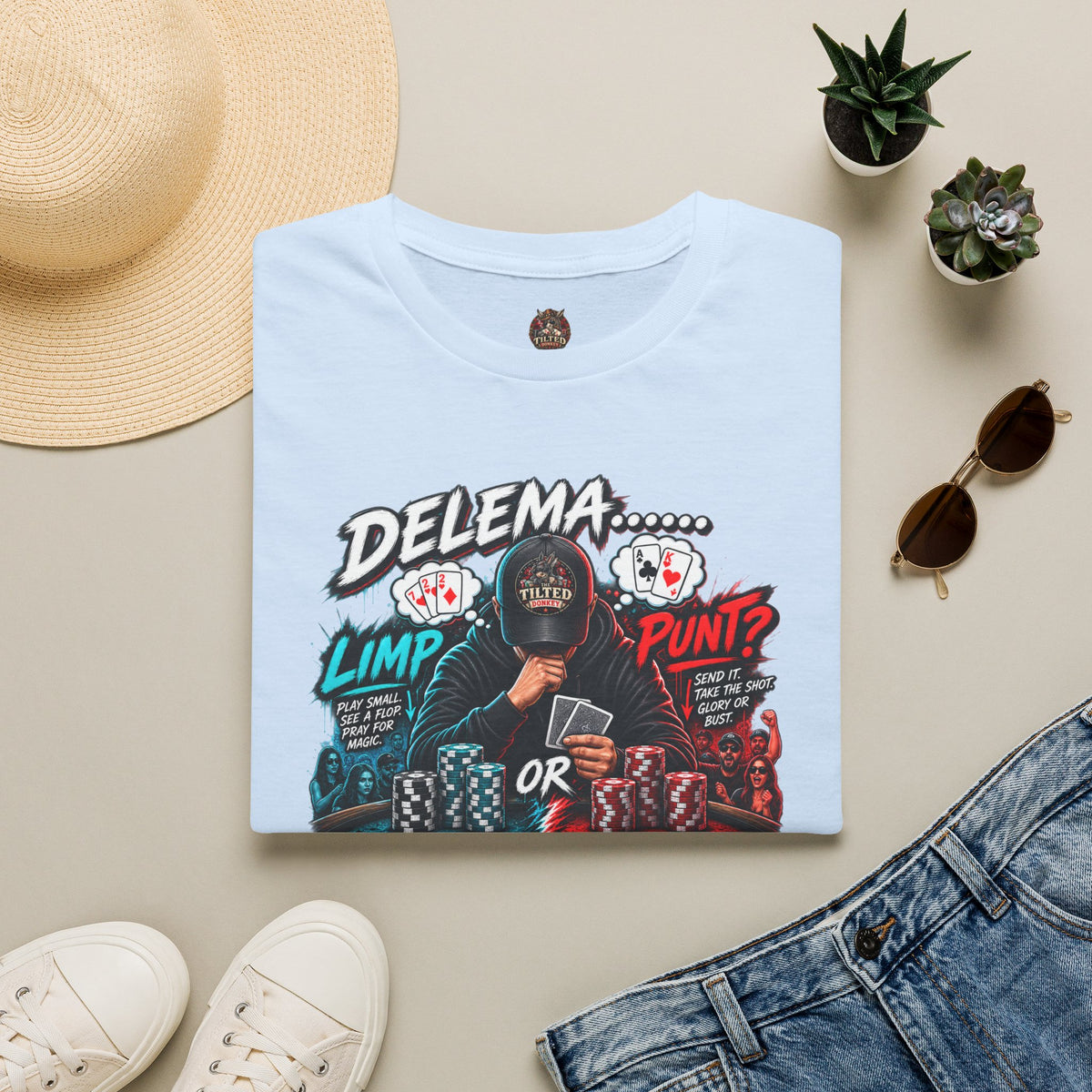 Poker Dilemma Graphic T-shirt