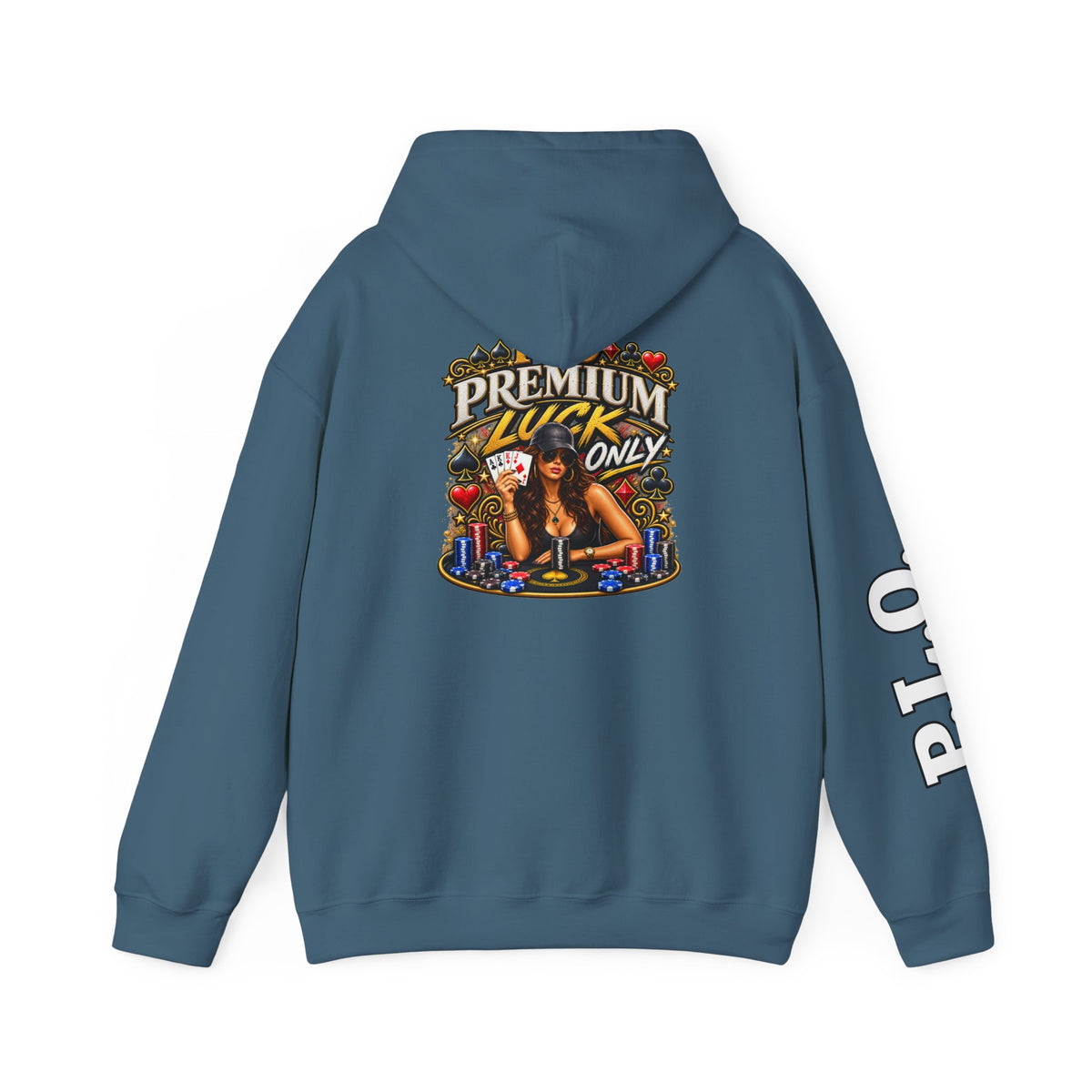 "Premium Luck Only" Women's Pinup Graphic Hoodie
