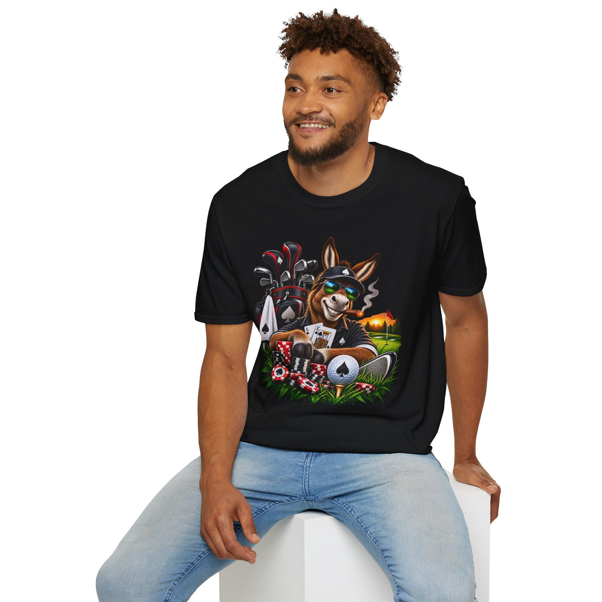 Donkey Poker Night T-Shirt — Funny Poker Tee