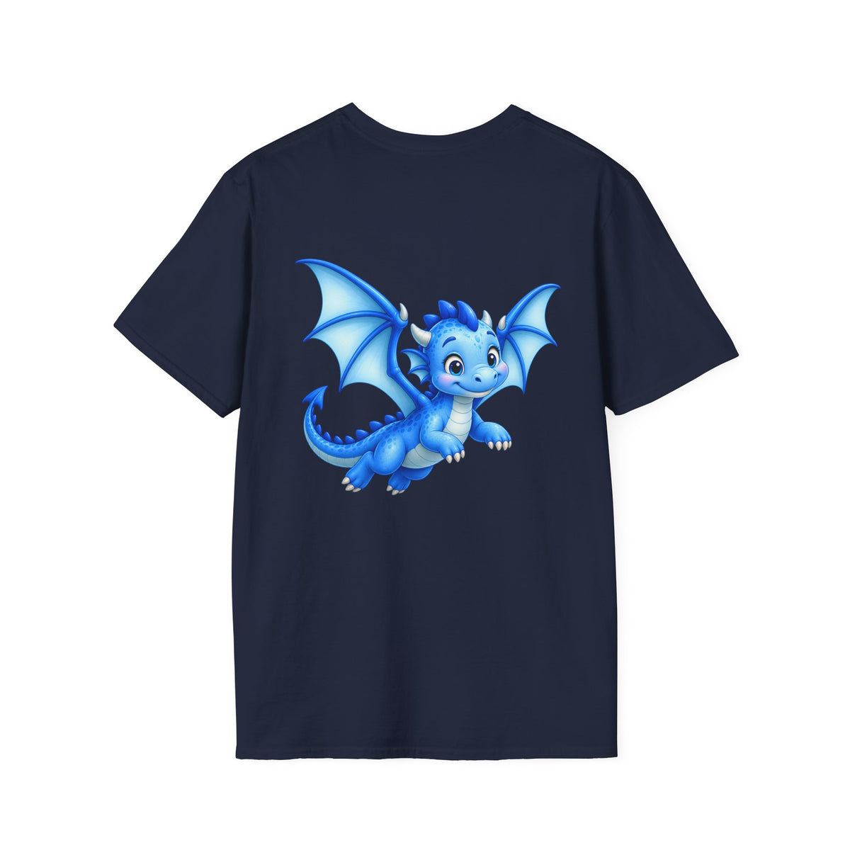 Blue Baby Dragon T-Shirt — Cute Cartoon Dragon Tee for Kids & Dragon Lovers