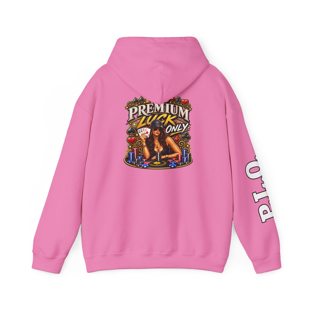 "Premium Luck Only" Women's Pinup Graphic Hoodie