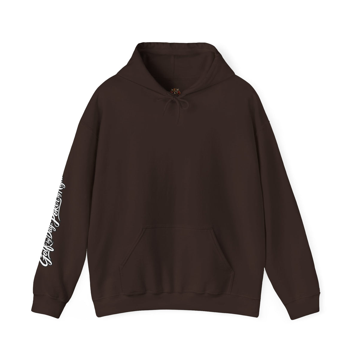 Golf Caddy/Poker Donkey Hoodie — Graphic Sleeve Script