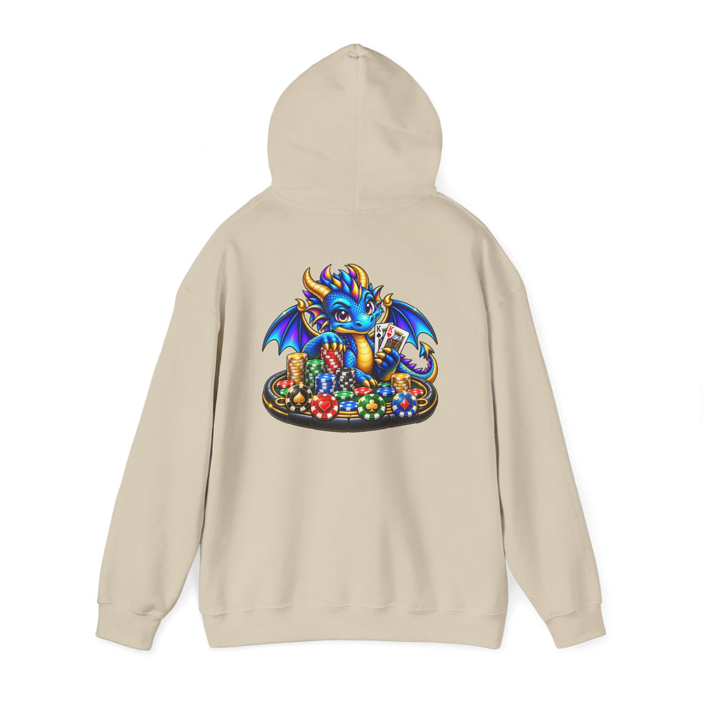 My Lucky Dragon Hoodie — Cute Blue Dragon Poker Graphic